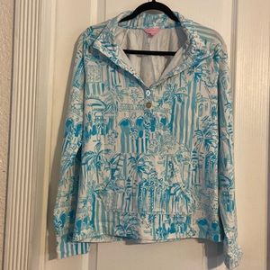 Lily Pulitzer Pullover Jacket Size Large